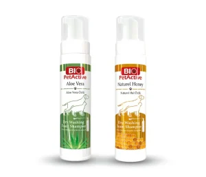 Shampoing à sec au miel et aloe vera pour chat et chien - Bio PetActive