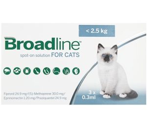 Broadline vermifuge et antiparasitaire pour chaton