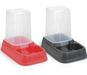 distributeur d'eau et de croquettes pour chat et chien