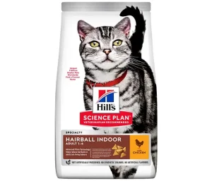 Croquettes chat Adulte Hairball Indoor 1,5kg - Hill's Science Plan