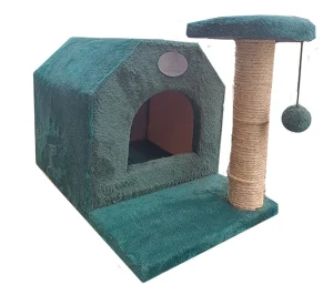 Arbre à chat niche avec griffoir