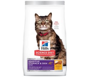 Croquettes Chat Adultes Estomac et Peau Sensibles - Hill's Science Plan