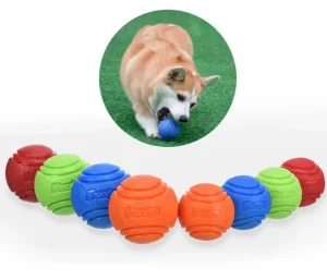 balle en caoutchouc pour chien et chiot