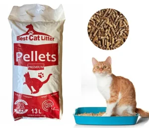 litière en granulés de bois pellets