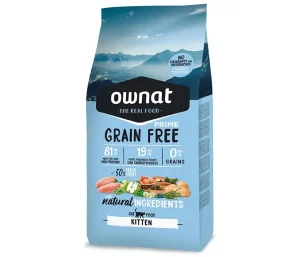 Croquette Ownat sans céréales kitten Grain free 3kg