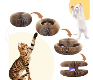 Jouet multifonction pour chat avec balle