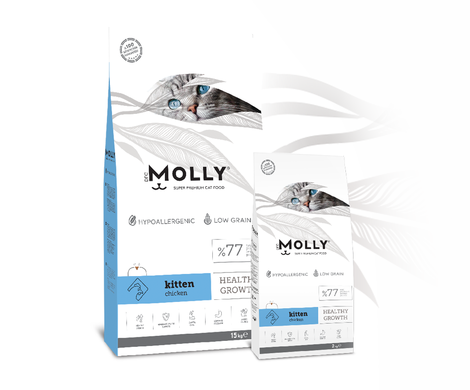 fjfjjf Croquette molly kitten au poulet 2kg | 15kg