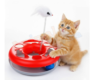 Circuit de Jeu Interactif 1-en-1 "Chasse & Éveil" pour Chats