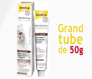 Gimcat Malt Soft Extra Anti-Boules de Poils Chat Pâte 50 g