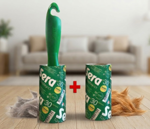 Rouleau Anti-Poils Sera (30 Feuilles) + 1 Recharge Offerte