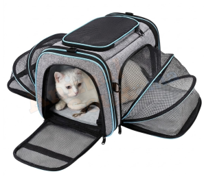 Sac de Transport Extensible pour Chien et Chat - Confort Premium