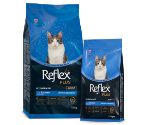 Croquette chat adult Reflex Plus Hypoallergénique au saumon 1,5kg | 15kg