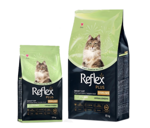 Croquette stérilisé Reflex Plus Hypoallergénique au Poulet 1,5kg | 15kg