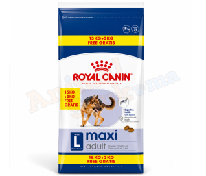 Royal Canin Maxi Adult 15 Kg + 3 Kg Gratuits