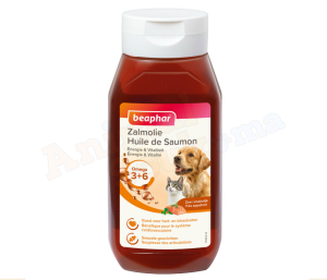 Huile de saumon pour chien et chat 430 ml - BEAPHAR