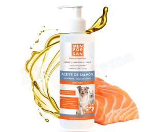 Huile de saumon pour chats et chiens 500ml - MENFORSAN