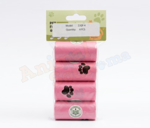 Sacs Ramasse-Crottes de déjections pour Chien (Pack de 4)
