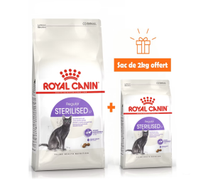 Croquette royal canin stérilisé 10kg + 2kg gratuit