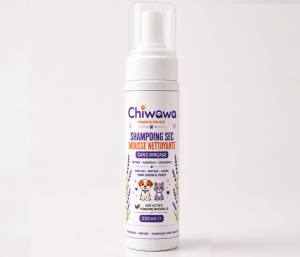 Shampoing Sec Mousse Nettoyante Sans Rinçage – Chien et Chat (200 ml)