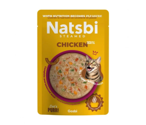 Gosbi Natsbi Steamed Pour Chat Poulet 80g