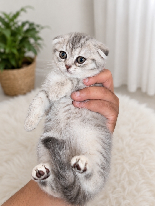 Scottish fold silver