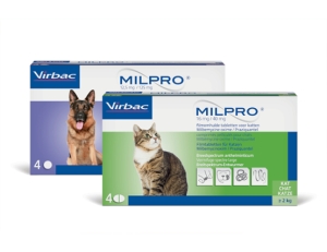 Vermifuge Milpro pour chiens et chats
