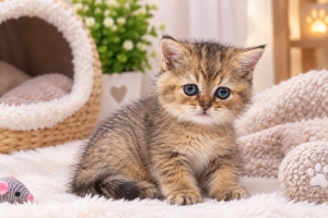 British shorthair male Golden tabby