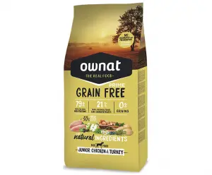 Croquette Ownat grain free pour chien junior 3kg