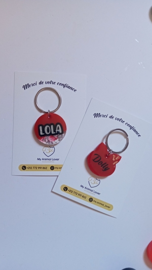 pendentif personnalisé chat et chien