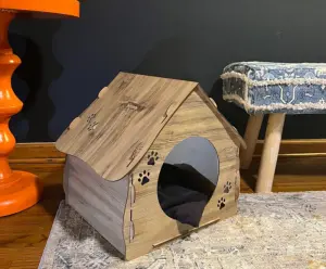 maison pour chat en bois