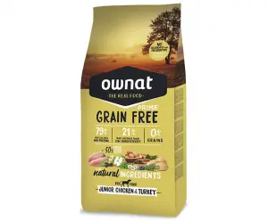 Croquette Ownat grain free pour chien junior 3kg