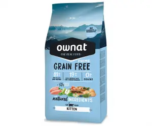 Croquette Ownat sans céréales kitten Grain free 3kg